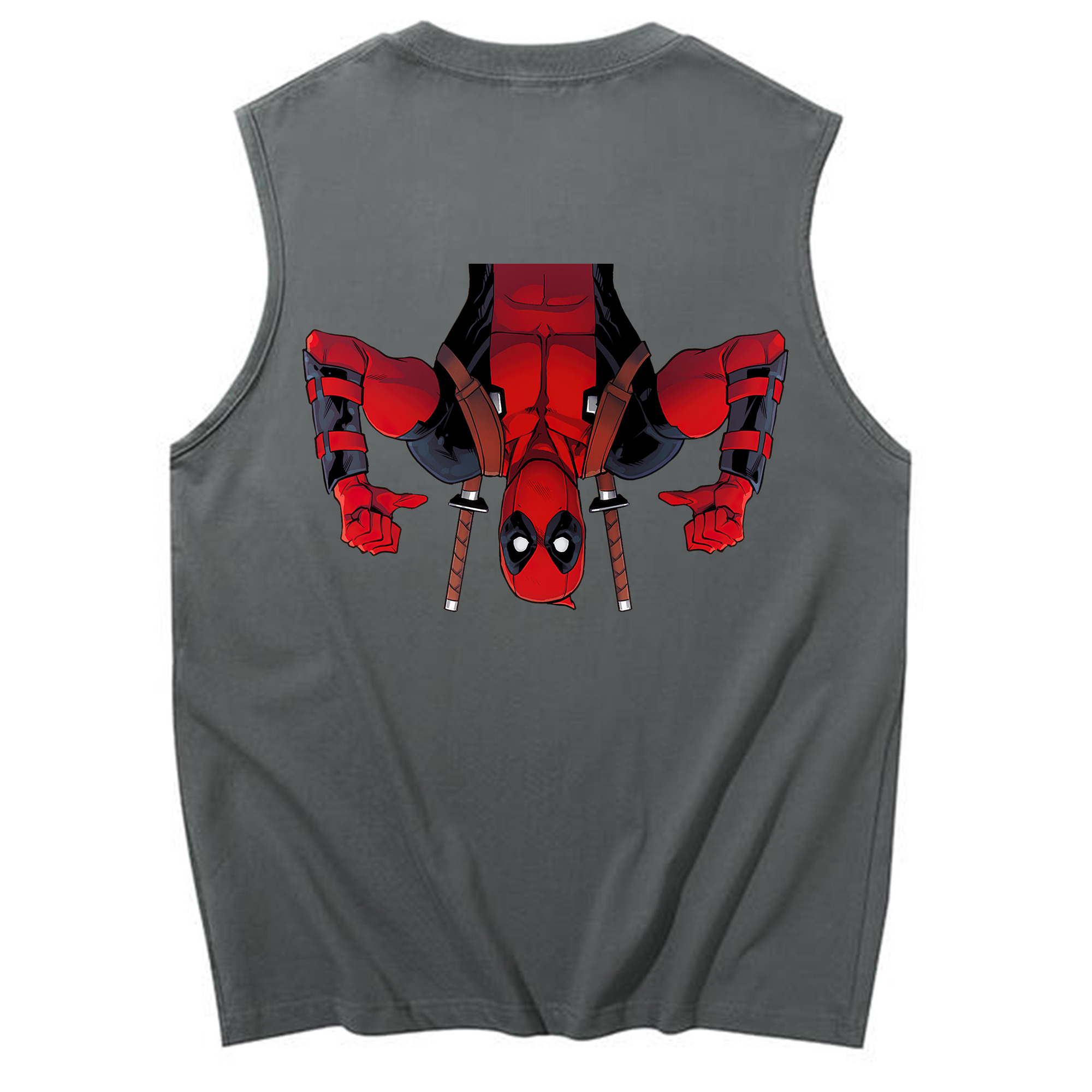 （画像用） Deadpool デッドプール コットン100％タンクトップ（背面プリント）